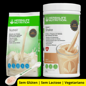 Kit Básico | Shake Doce de Leite 550g + Nutrev 672g + Colher Medida